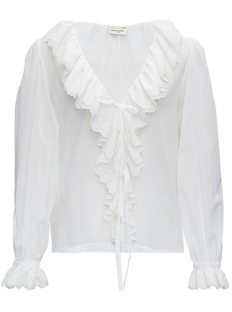 White Cotton Voile Shirt