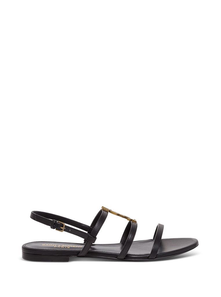 Clessandra Sandals In Leather With Logo