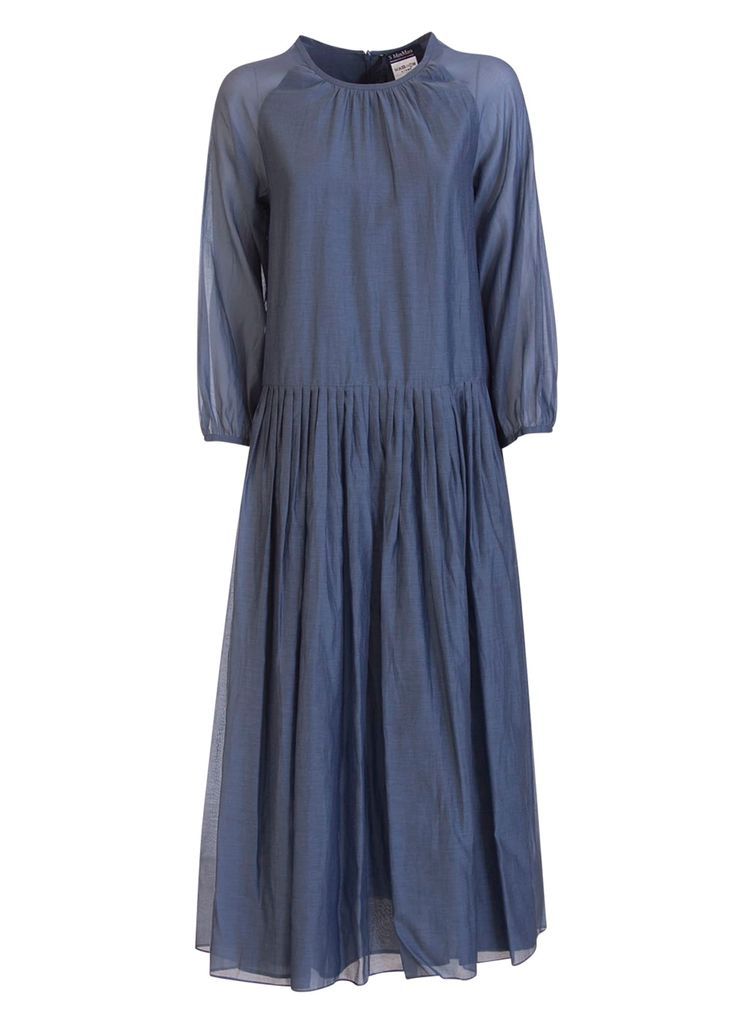 Max Mara Adatti Cotton And Silk Voile Dress