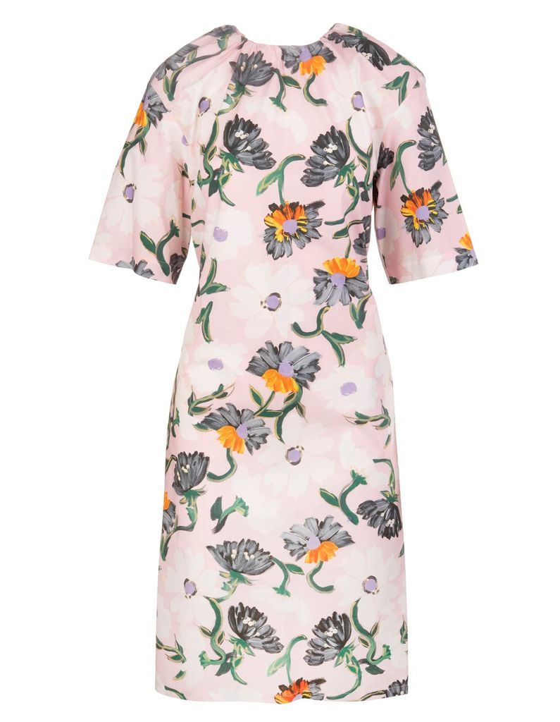 Floral-print Mid-length Dress