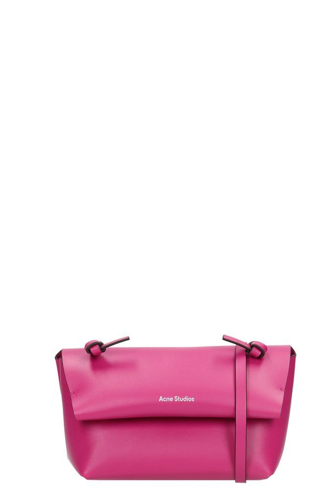Alexandria Larg Shoulder Bag In Fuxia Leather