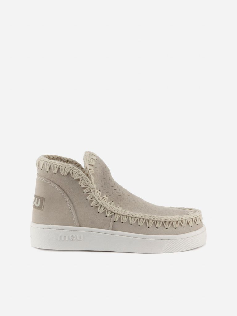 Eskimo Sneaker Boots In Perforated Suede