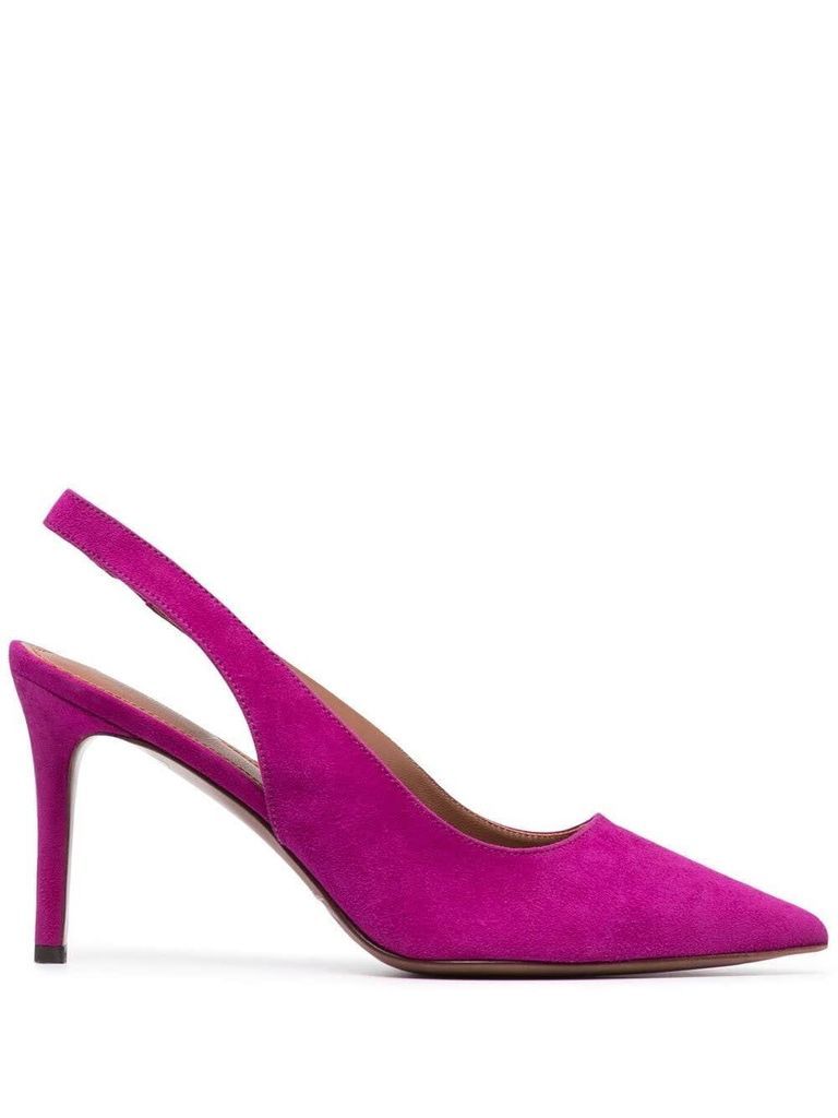 Pink Suede Leather Pumps