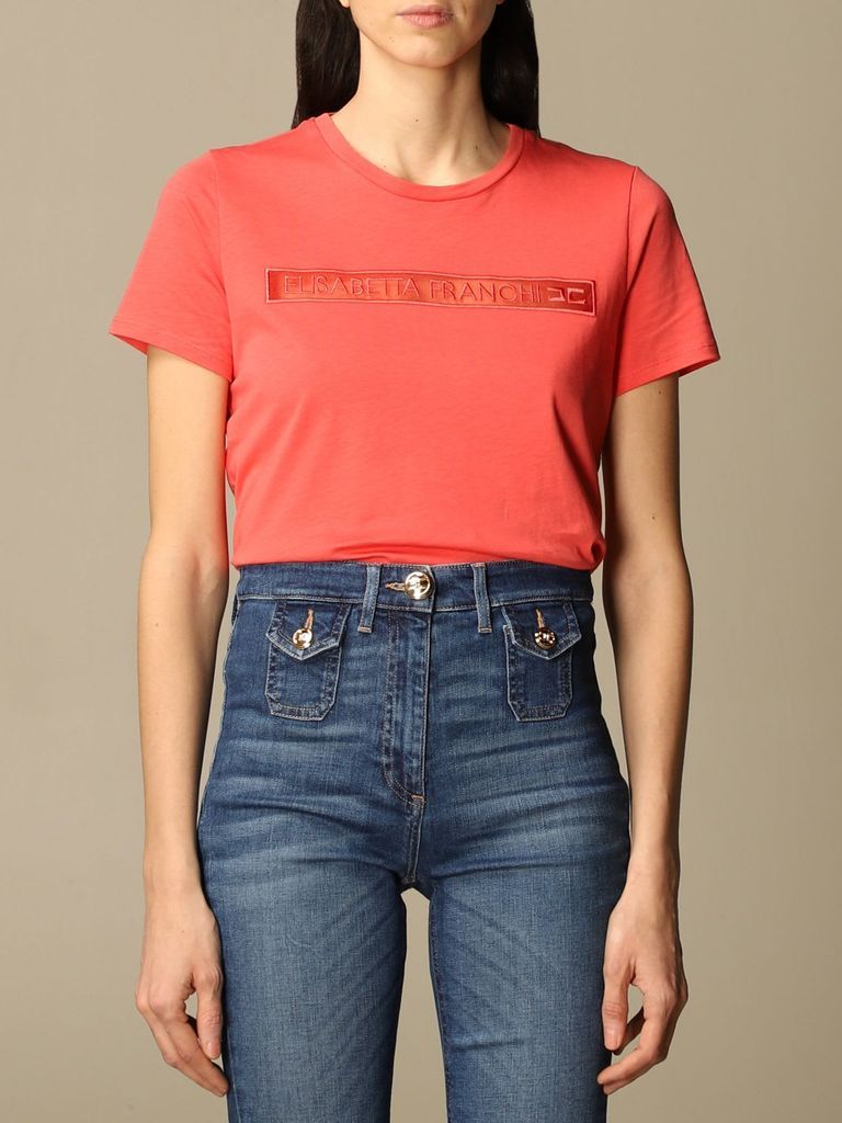 T-shirt Elisabetta Franchi Cotton T-shirt With Logo