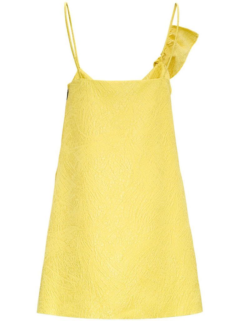 Yellow Dress With Ruffles Detail