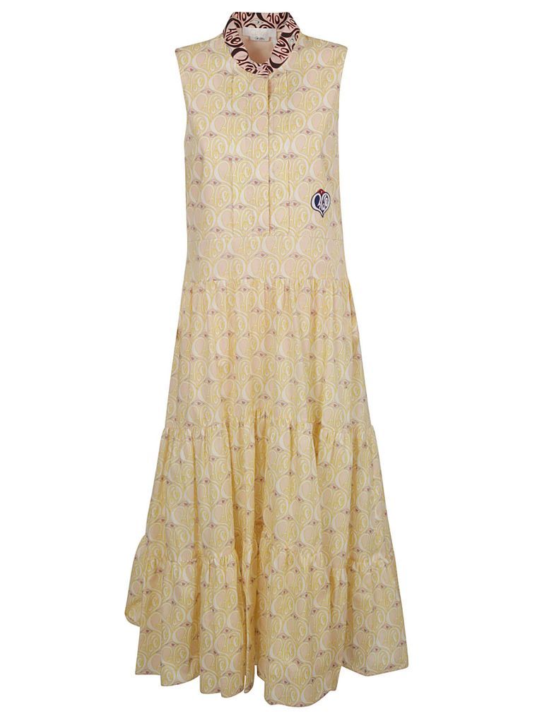 All-over Print Sleeveless Dress