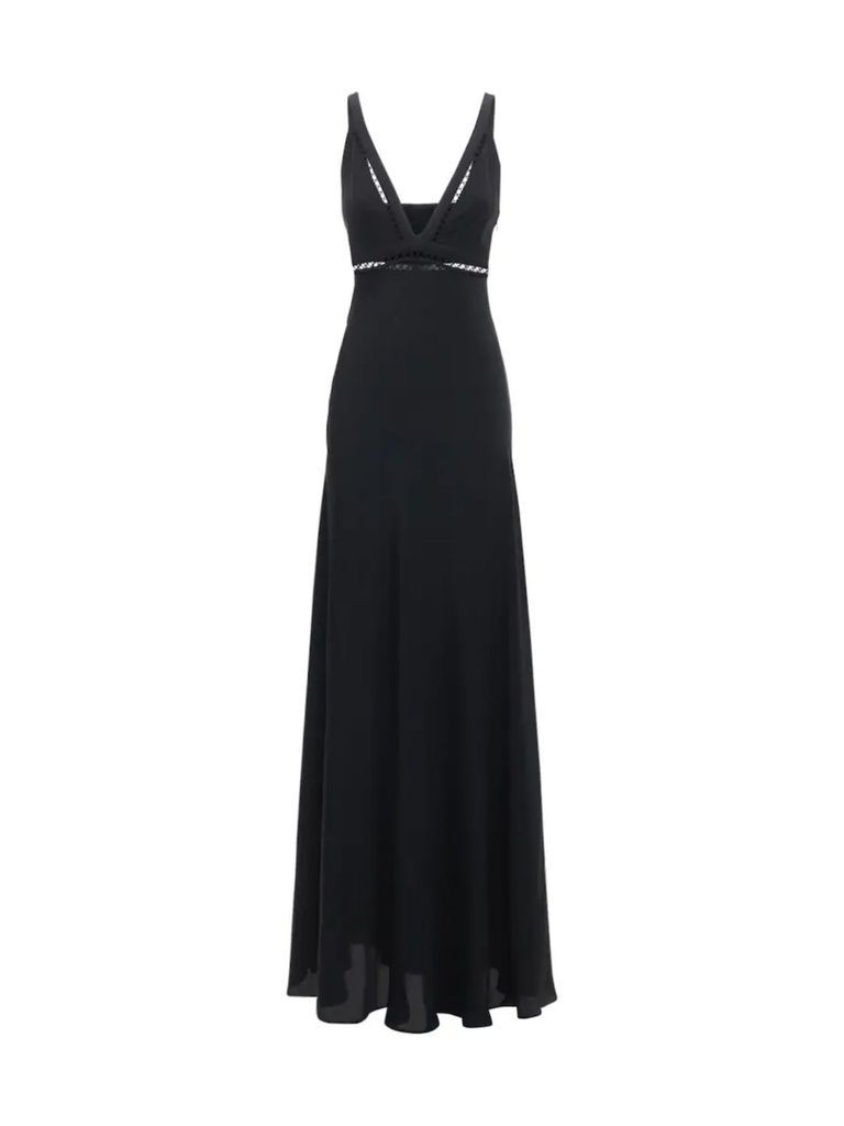 Slip Fitted Long Dress W/ajour