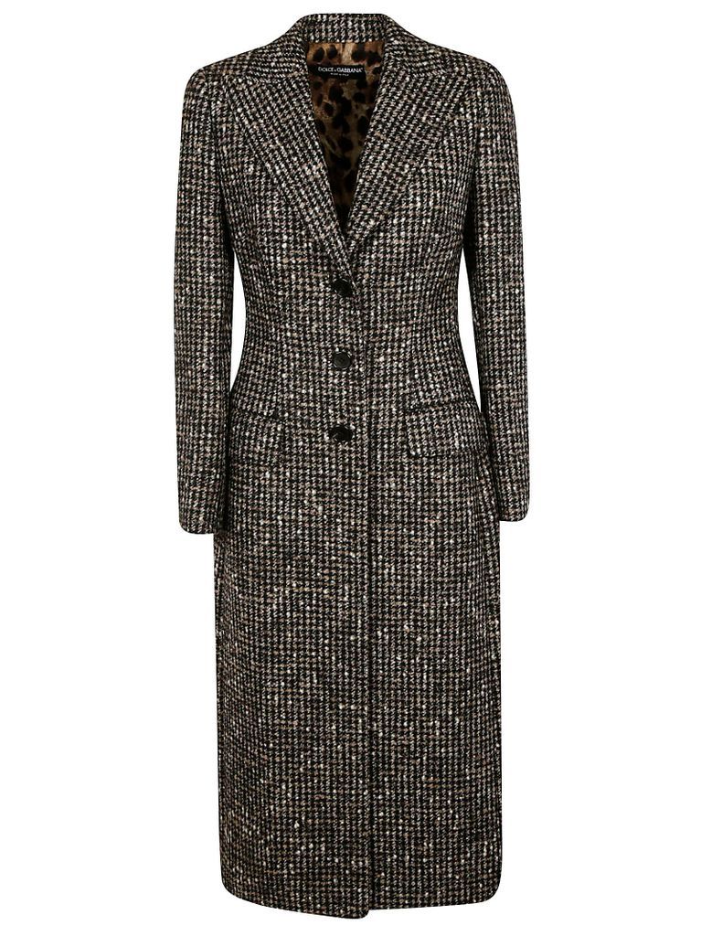 All-over Checked Coat
