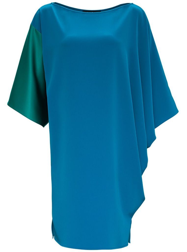 Geena Asymmetrical Bicolor Dress