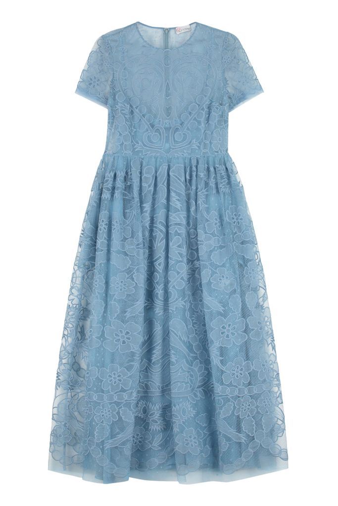 Embroidered Tulle Dress