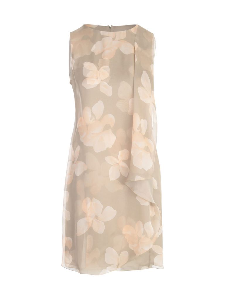 Chiffon Flower Printing Sleeveless Dress