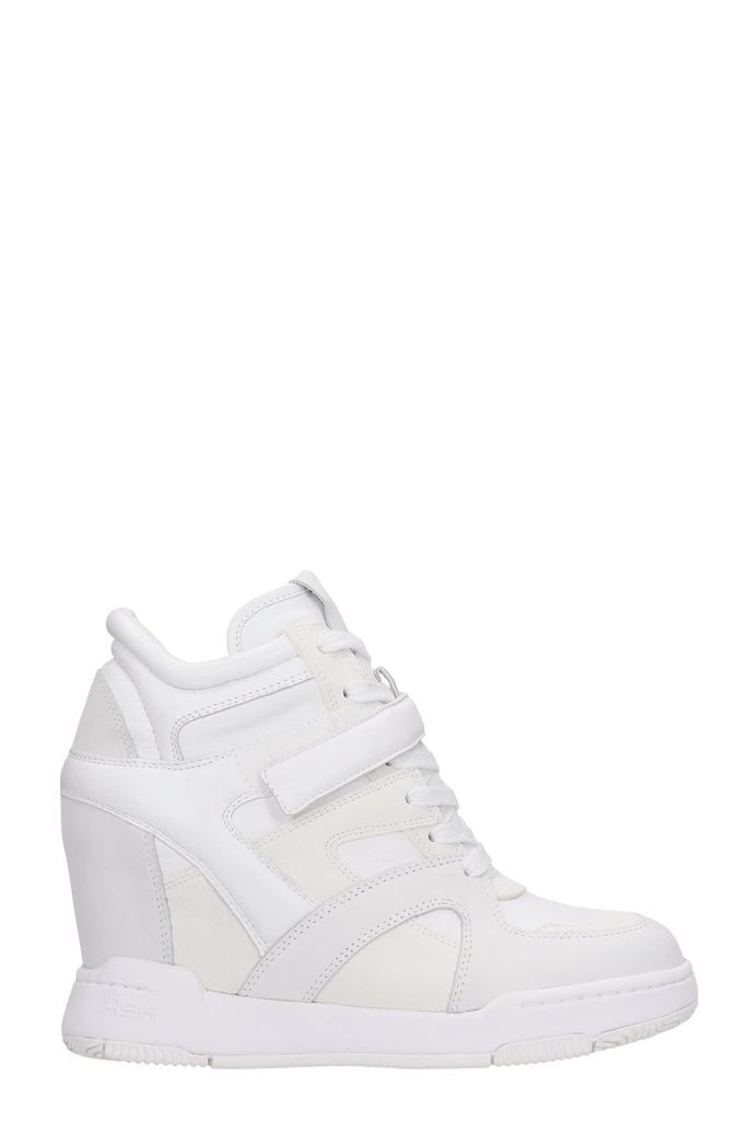 Body 03 Sneakers In White Suede And Leather