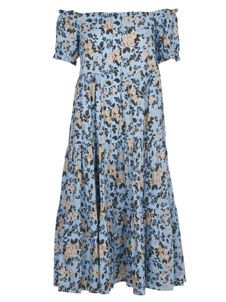 Logn Blue Floral Dress