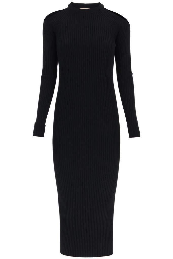Rib-knit Dress With Cut-out