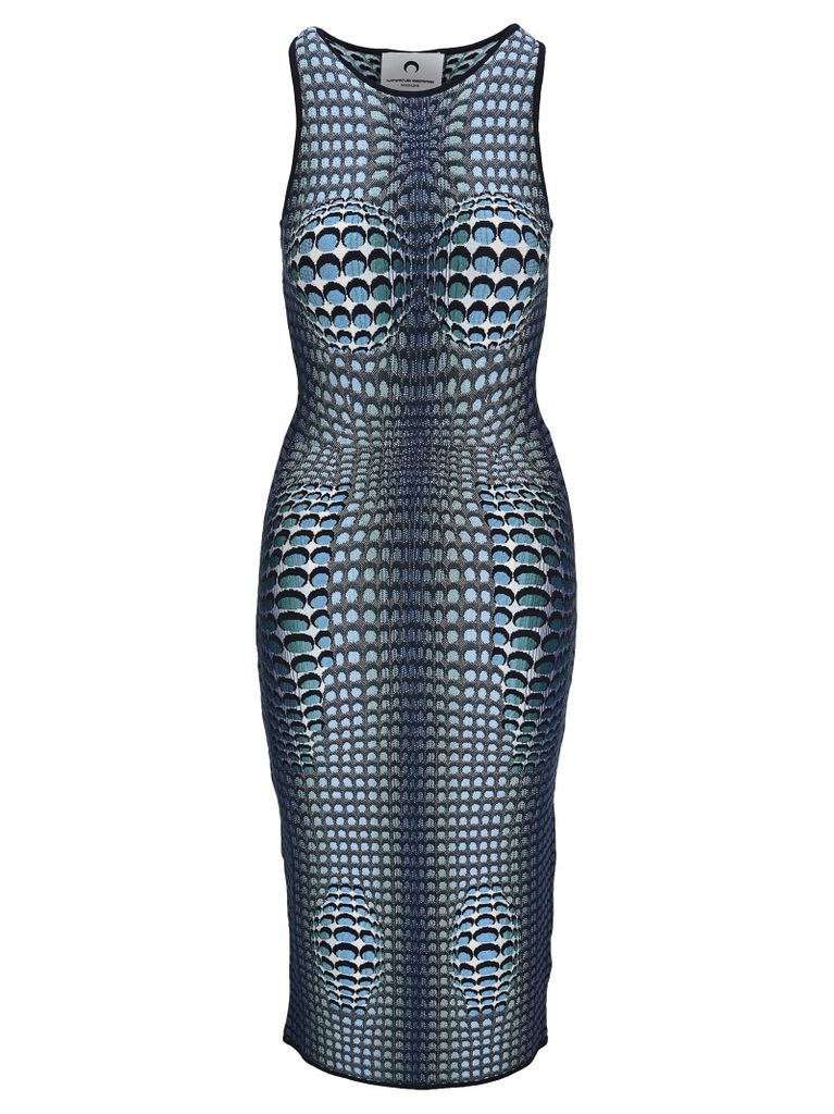 Moonfish Skin Jacquard Knit Tube Dress