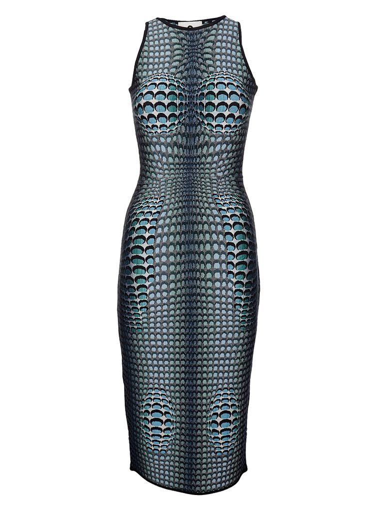 Moonfish Skin Jacquard Knit Tube Dress