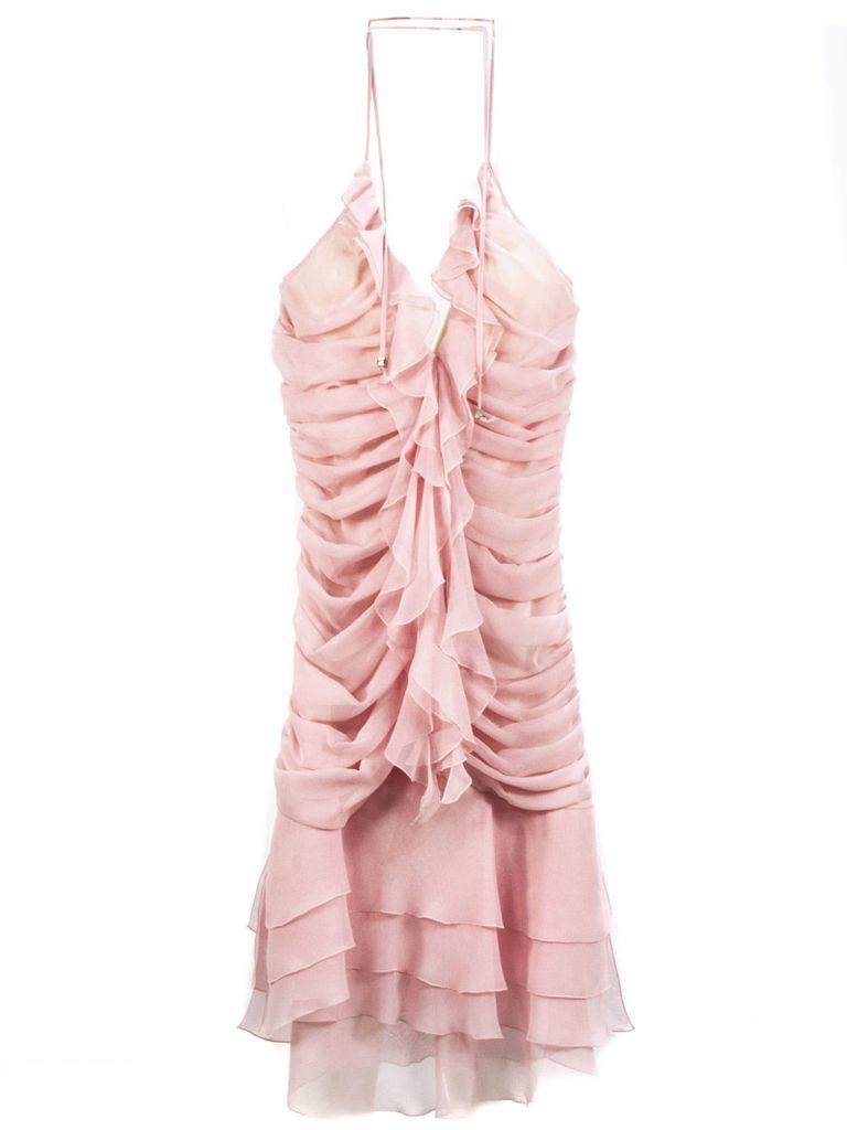 Pink Silk Dress