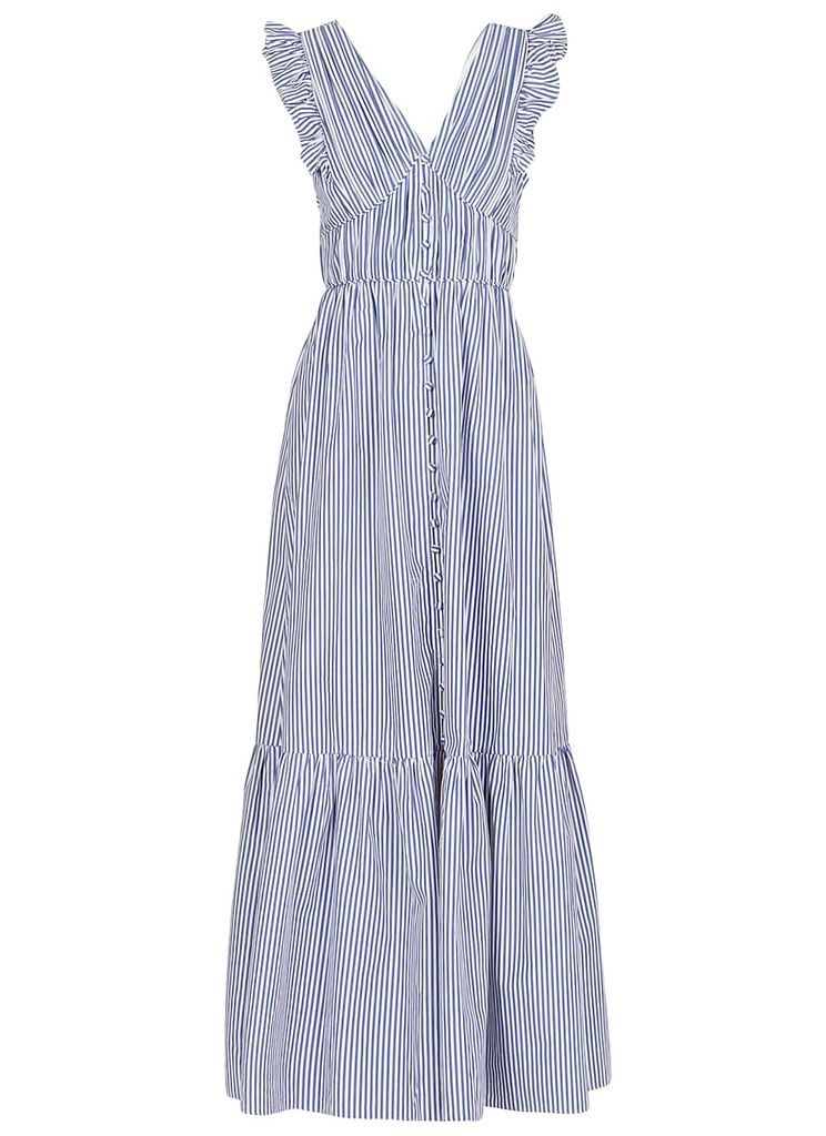 Cotton Long Striped Dress