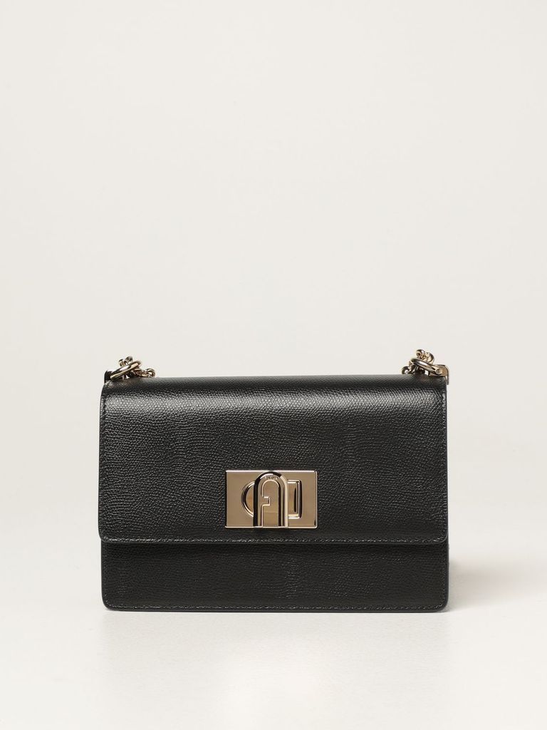 Mini Bag 1927 Furla Bandolier Bag In Grained Leather