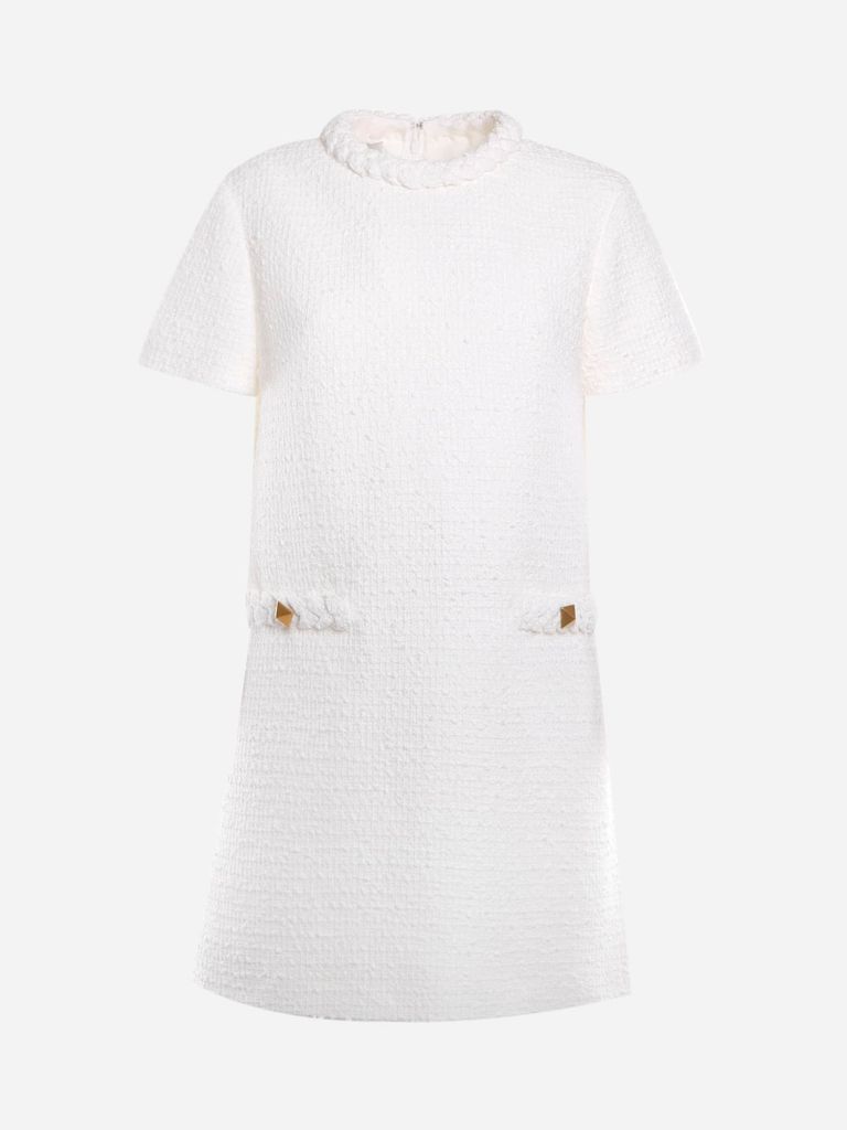 Mini Dress Made Of Cotton Tweed
