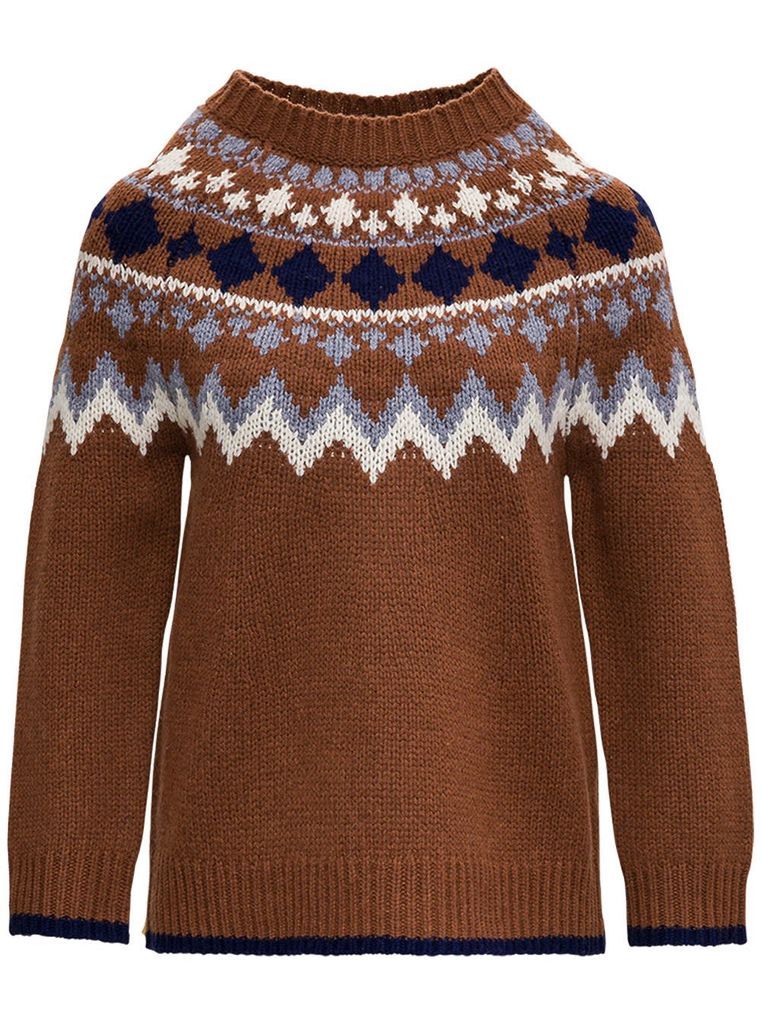 Elisie Ikat Sweater In Wool Blend
