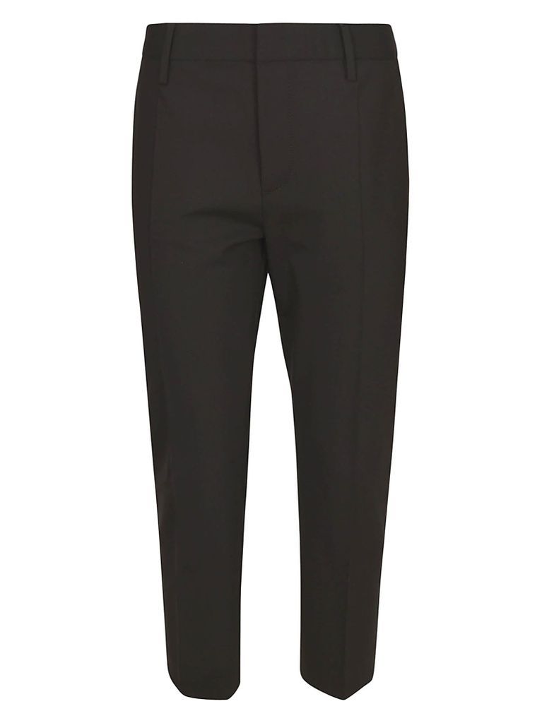 Plain Cropped Trousers