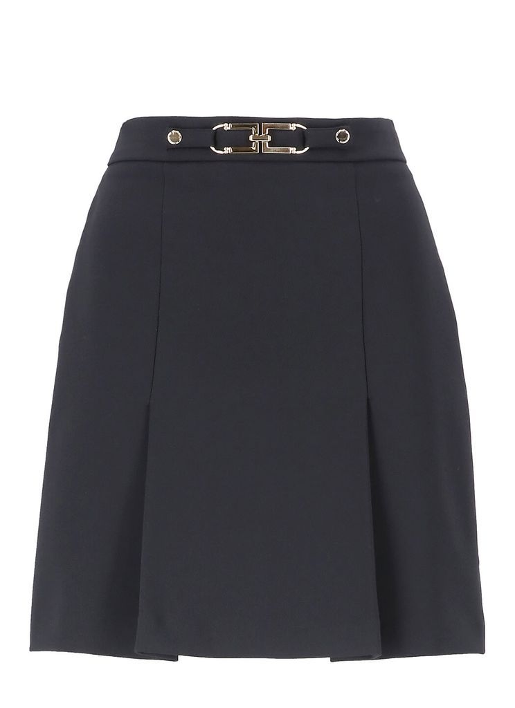 Mini Skirt With Light Gold Buckle