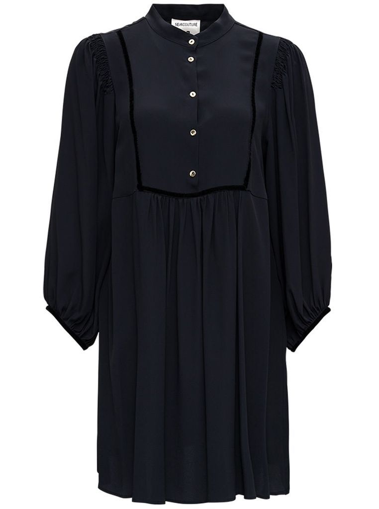 Black Silk Blend Dress