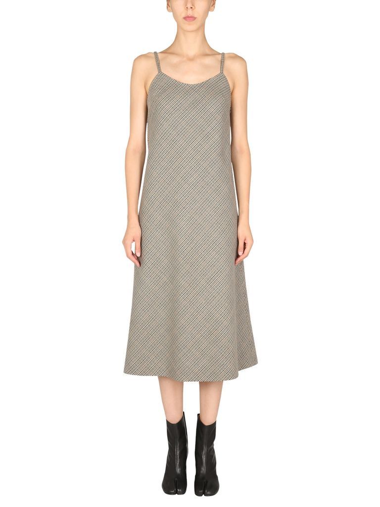 Dress With Pied De Poule Pattern