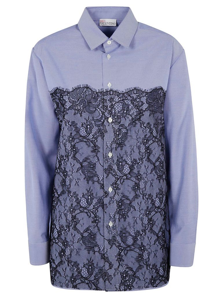 Floral Lace Embroidered Longsleeved Shirt