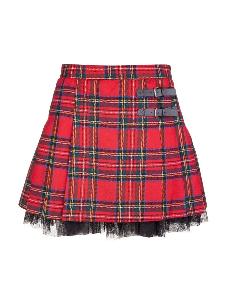 Red Tartan Kilt Mini Skirt