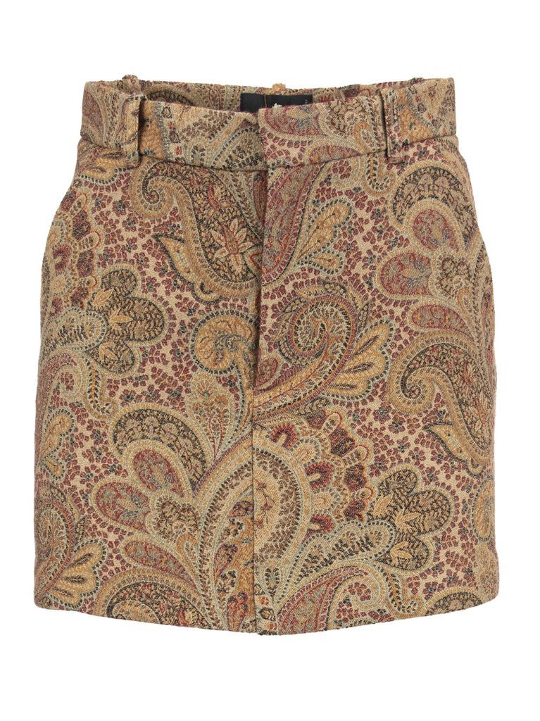 Jacquard Skirt Trousers