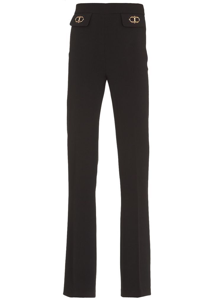 Flared Trousers With Logo
