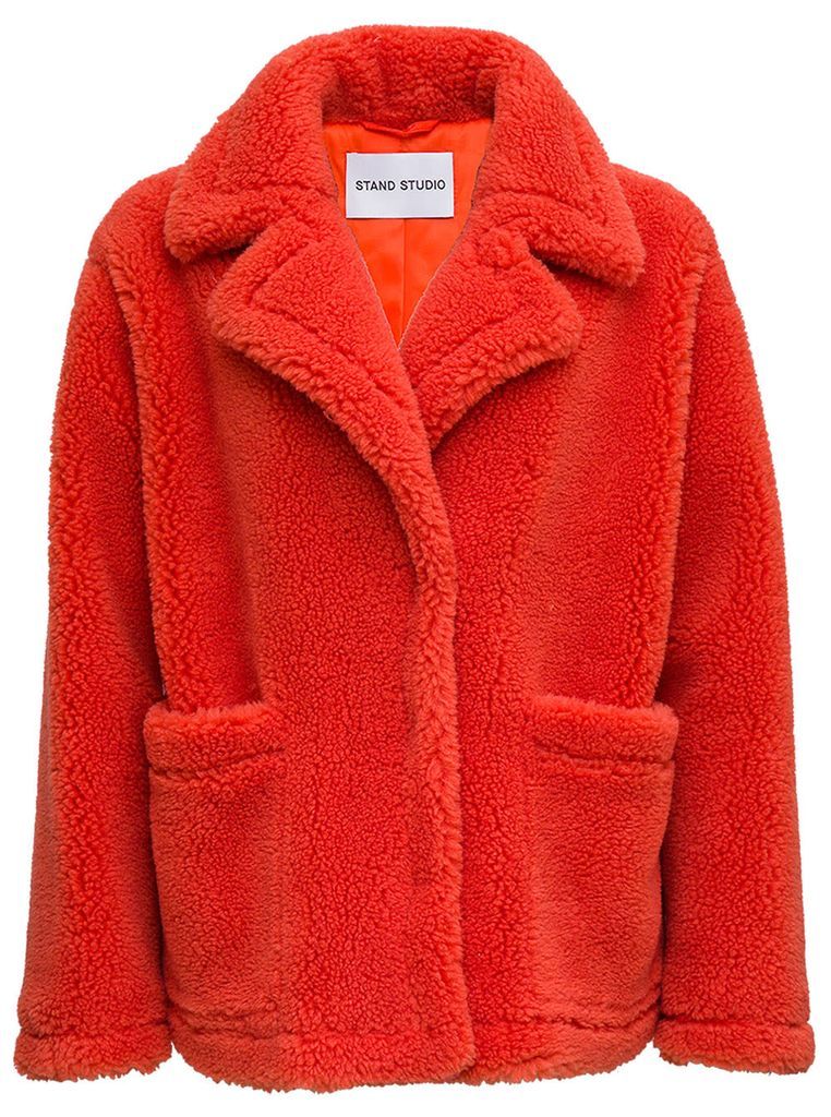 Marina Red Teddy Coat