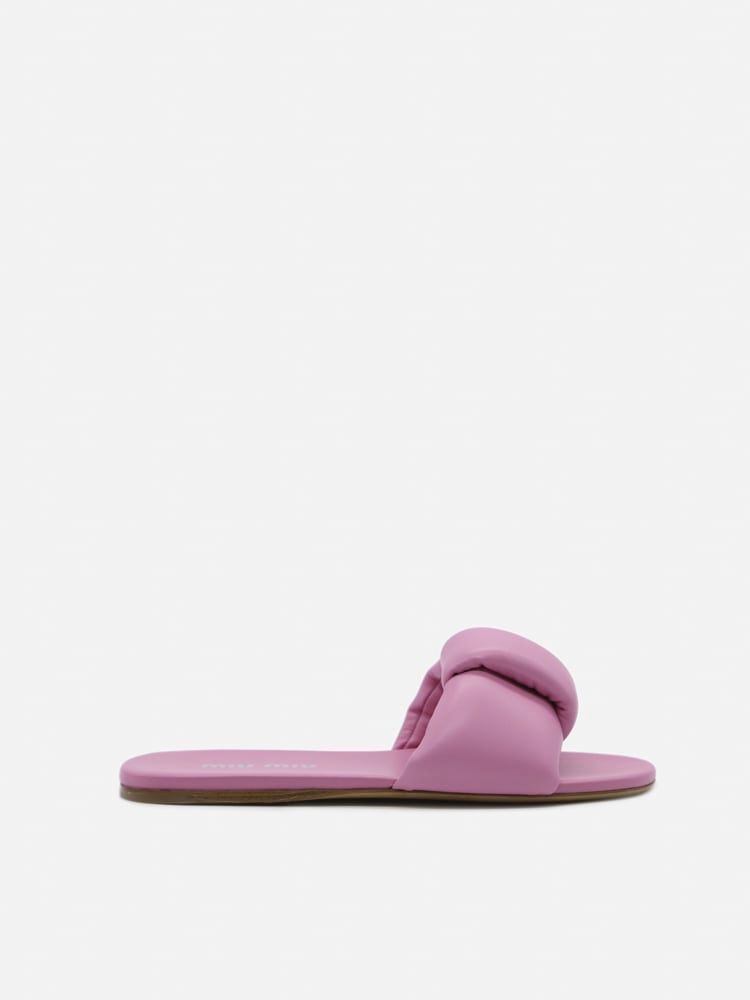 Flat Sandals In Smooth Leather