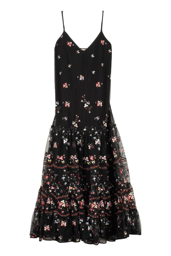 Tory Burch Embroidered Tulle Dress