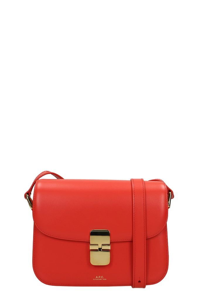 A.P.C. Grace Shoulder Bag In Red Leather