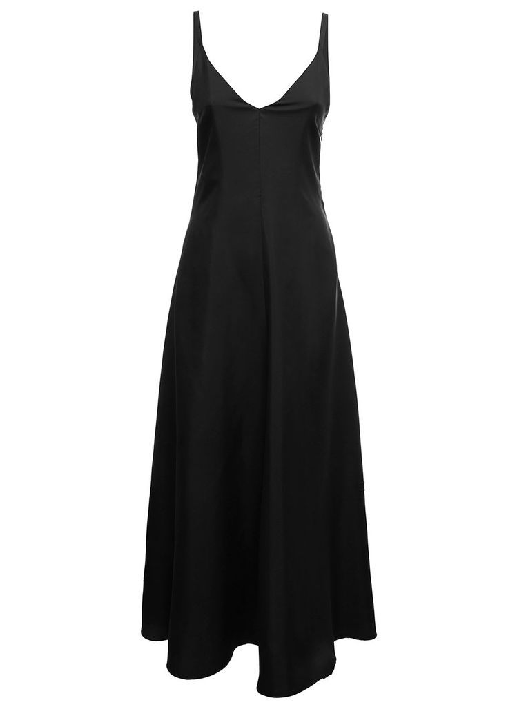 Tonello Womans Black Silk Long Dress