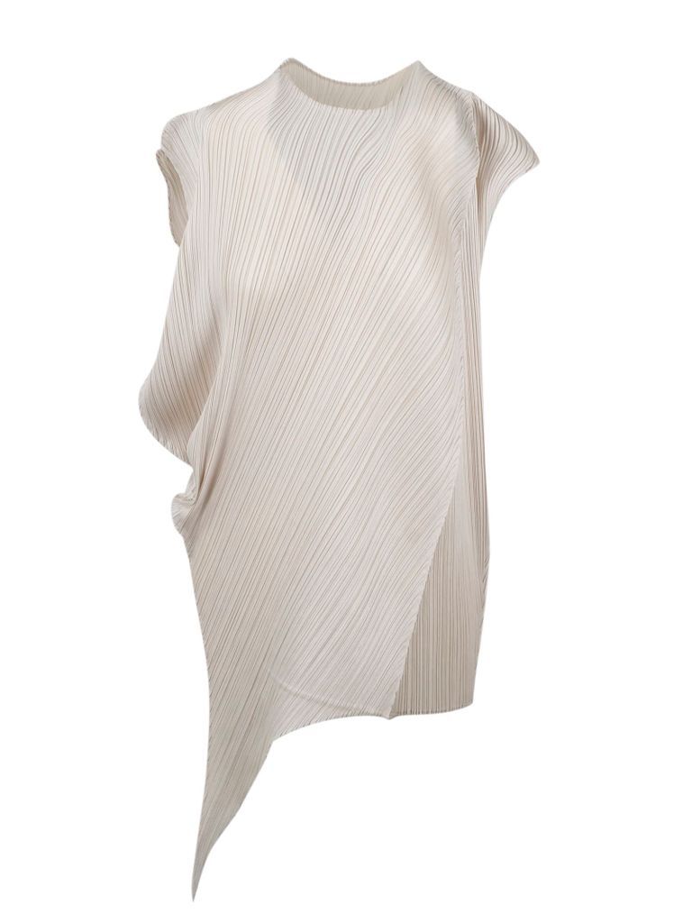 Pleated And Asymmetric Dress