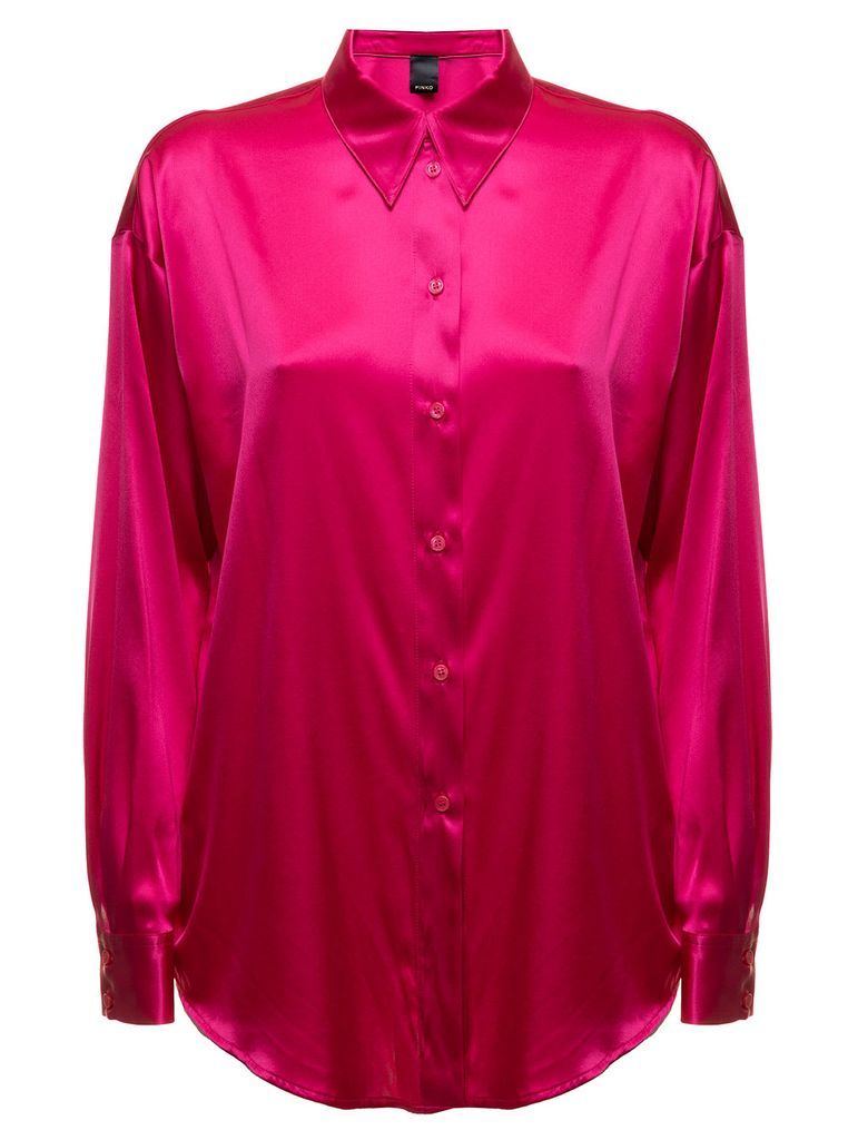 Pinko Woman Pink Satin Shirt