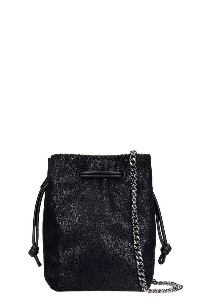 Shoulder Bag In Black Faux Leather