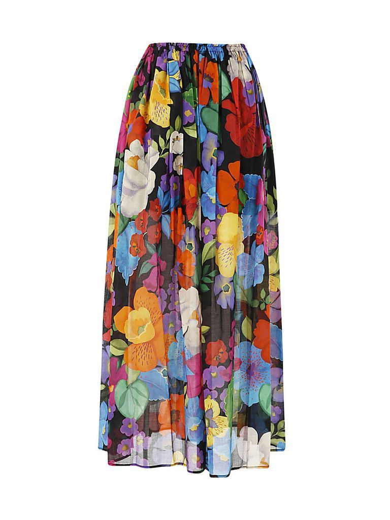 TwinSet Flowers Long Skirt