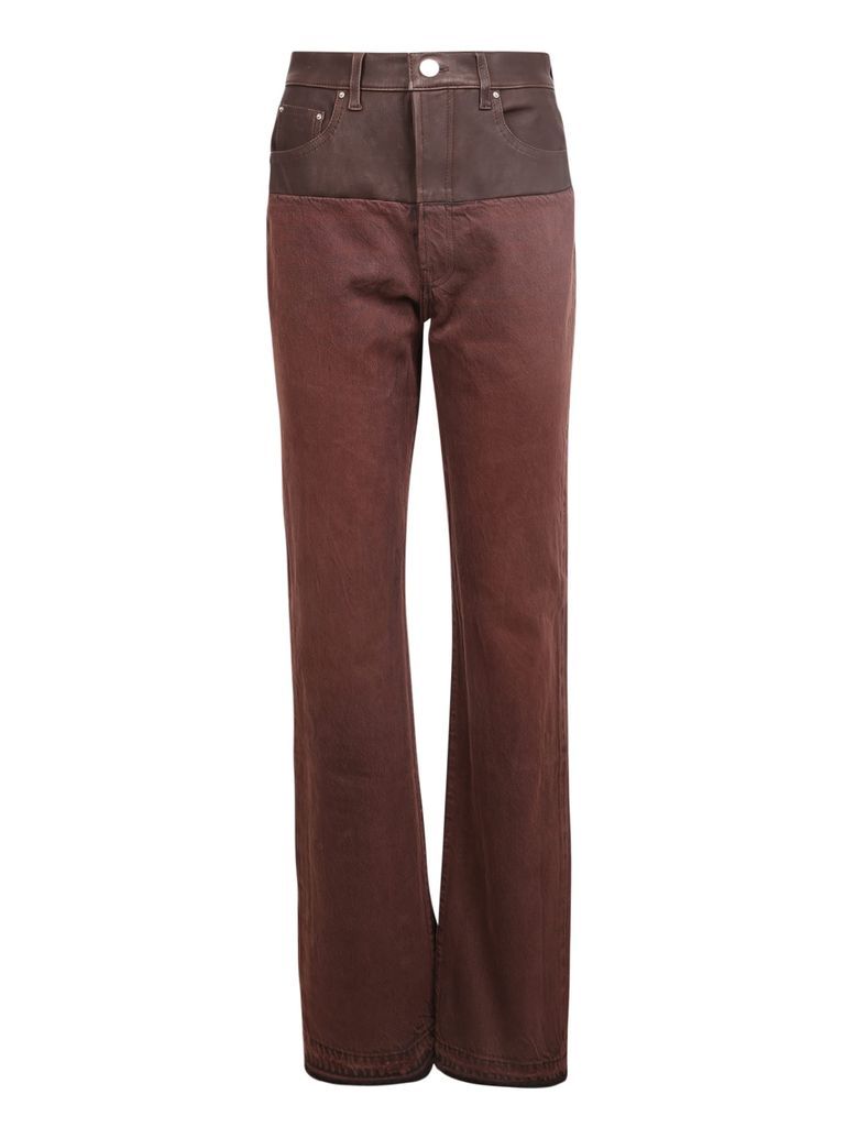 Flared Panelled Trousers