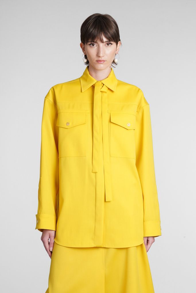 Shirt In Yellow Wool