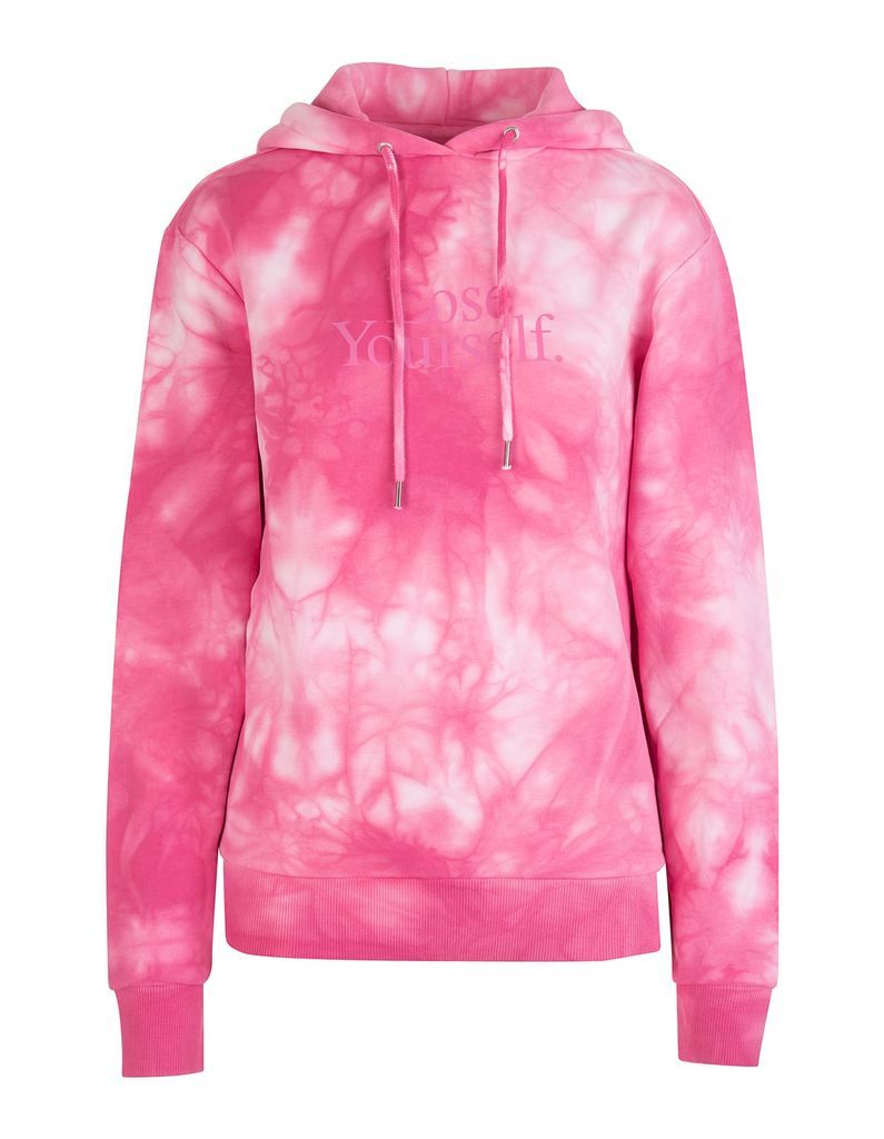 Woman lose Yourself Hoodie With Pink Tie Dye Motif