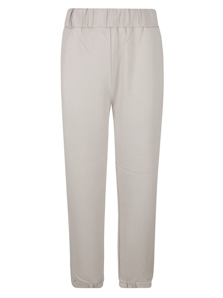 Elastic Waist Plain Trousers