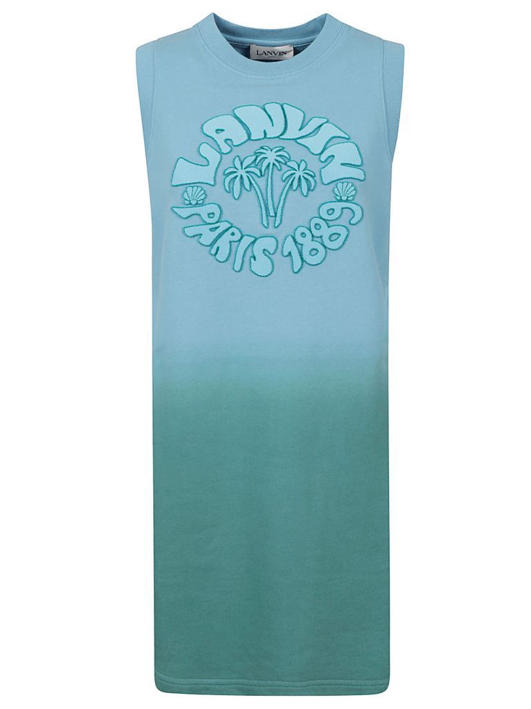 Paris Logo Sleeveless Dress