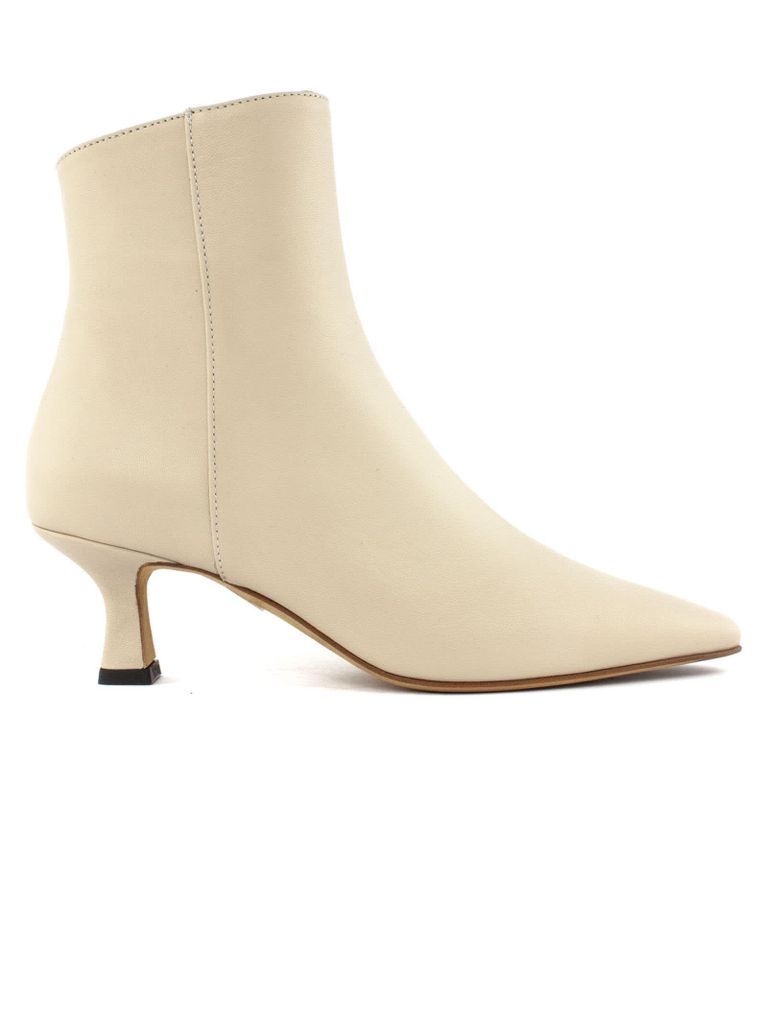 Valencia Ankle Boot Cream Leather