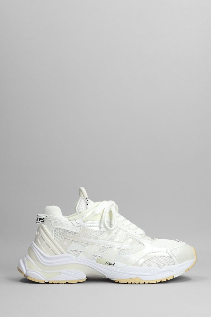 Race Sneakers In White Synthetic Fibers