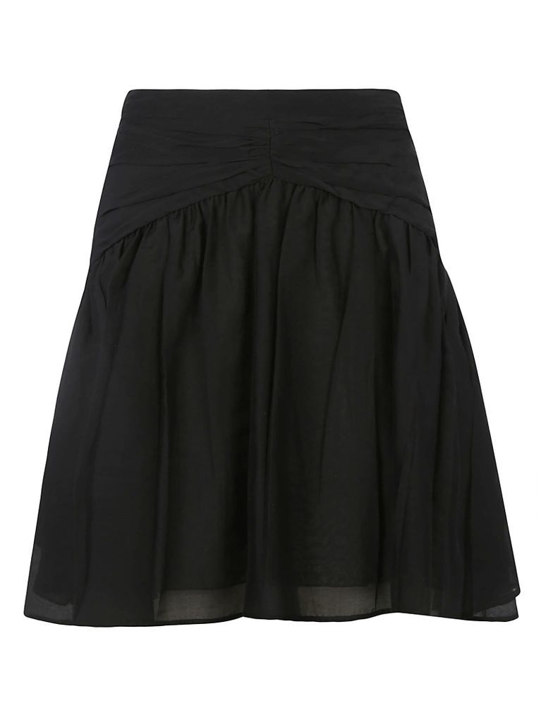 Rear Zip Short Skirt